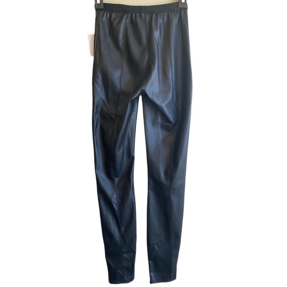 BLANK NYC Night Walks Faux Leather Pull On Black Leggings Size 24 NWT - Picture 5 of 10